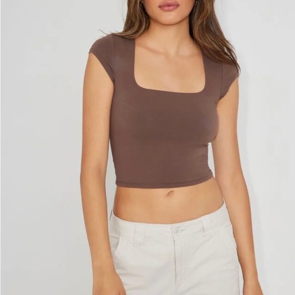 Square Neckline Tee - Picture 2 of 8